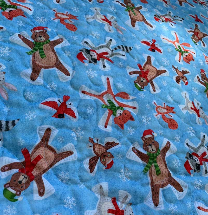 Red Nosed Reindeer Fabric By The Yard