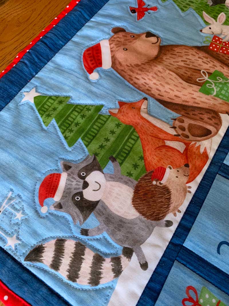 Advent Calendar Fold-Up Fabric Panels — Sleeping Dog Quilts